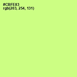 #CBFE83 - Mindaro Color Image