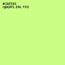#CBFE85 - Mindaro Color Image