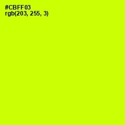 #CBFF03 - Electric Lime Color Image