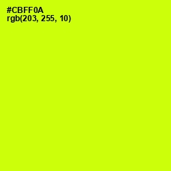 #CBFF0A - Electric Lime Color Image