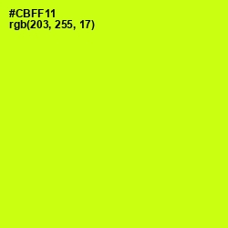 #CBFF11 - Electric Lime Color Image