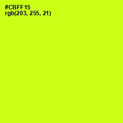 #CBFF15 - Electric Lime Color Image