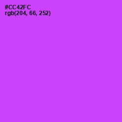 #CC42FC - Heliotrope Color Image