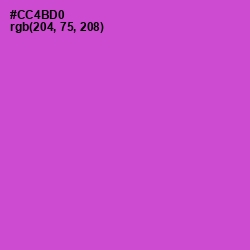 #CC4BD0 - Fuchsia Pink Color Image
