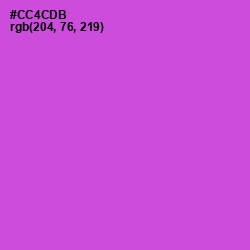 #CC4CDB - Fuchsia Pink Color Image