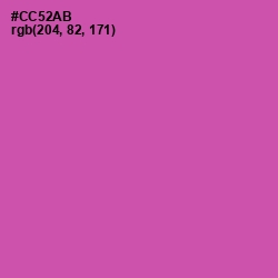 #CC52AB - Hopbush Color Image