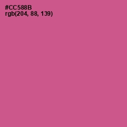 #CC588B - Mulberry Color Image