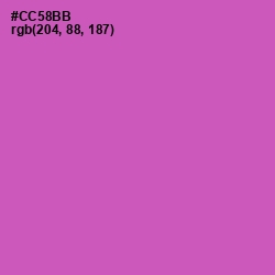 #CC58BB - Hopbush Color Image
