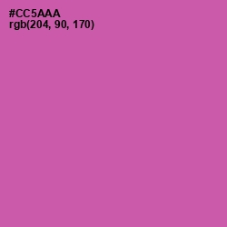 #CC5AAA - Hopbush Color Image