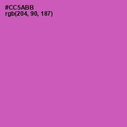 #CC5ABB - Hopbush Color Image