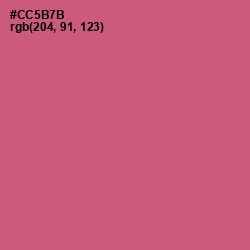 #CC5B7B - Cranberry Color Image