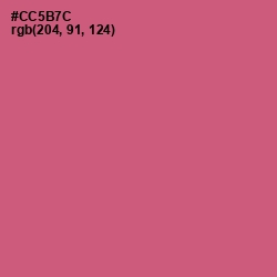 #CC5B7C - Cranberry Color Image
