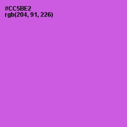 #CC5BE2 - Orchid Color Image