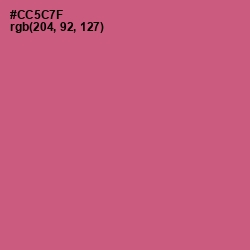 #CC5C7F - Cranberry Color Image