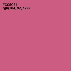 #CC5C81 - Mulberry Color Image