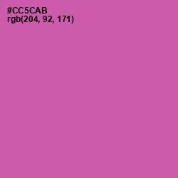 #CC5CAB - Hopbush Color Image