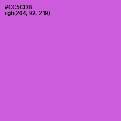 #CC5CDB - Fuchsia Pink Color Image