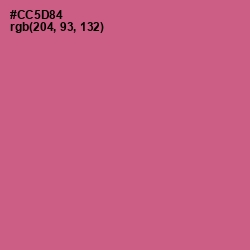 #CC5D84 - Mulberry Color Image