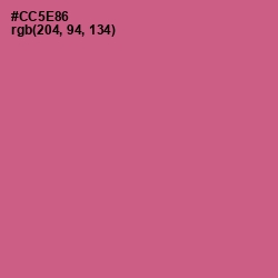 #CC5E86 - Mulberry Color Image