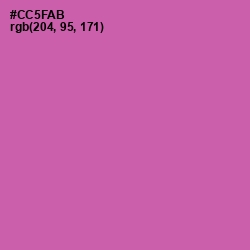 #CC5FAB - Hopbush Color Image