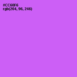 #CC60F6 - Heliotrope Color Image