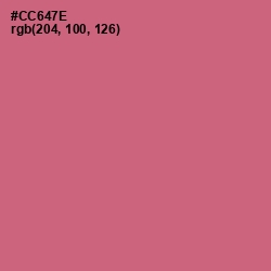 #CC647E - Contessa Color Image