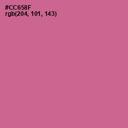 #CC658F - Charm Color Image