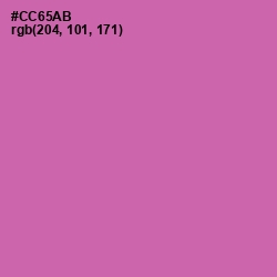 #CC65AB - Hopbush Color Image