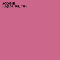 #CC668B - Charm Color Image