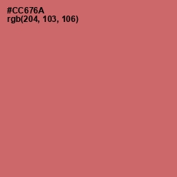 #CC676A - Contessa Color Image