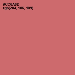 #CC6A6D - Contessa Color Image