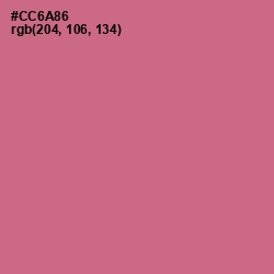 #CC6A86 - Charm Color Image