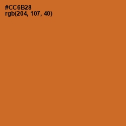 #CC6B28 - Piper Color Image