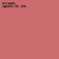 #CC6B6D - Contessa Color Image