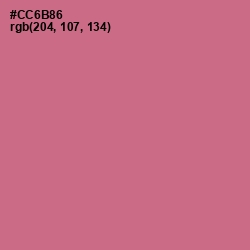 #CC6B86 - Charm Color Image