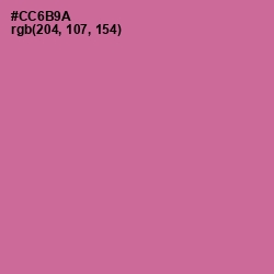 #CC6B9A - Charm Color Image