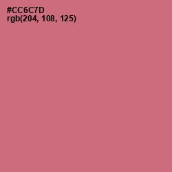 #CC6C7D - Contessa Color Image