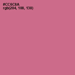 #CC6C8A - Charm Color Image