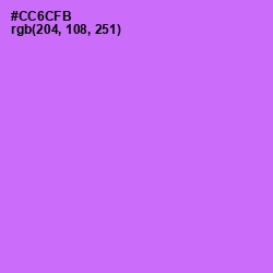 #CC6CFB - Heliotrope Color Image