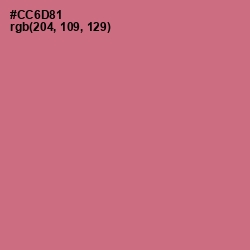 #CC6D81 - Charm Color Image