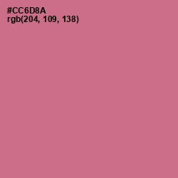 #CC6D8A - Charm Color Image