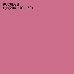 #CC6D8B - Charm Color Image