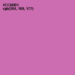 #CC6DB1 - Hopbush Color Image