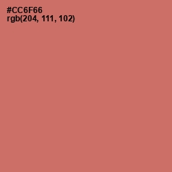 #CC6F66 - Contessa Color Image