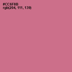 #CC6F8B - Charm Color Image