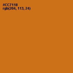 #CC7118 - Hot Cinnamon Color Image