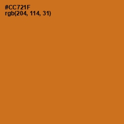 #CC721F - Hot Cinnamon Color Image