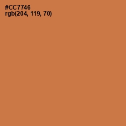 #CC7746 - Raw Sienna Color Image