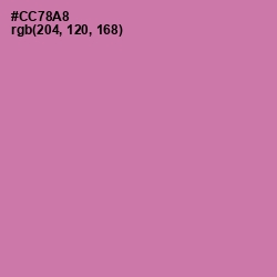 #CC78A8 - Hopbush Color Image