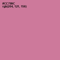 #CC799C - Charm Color Image